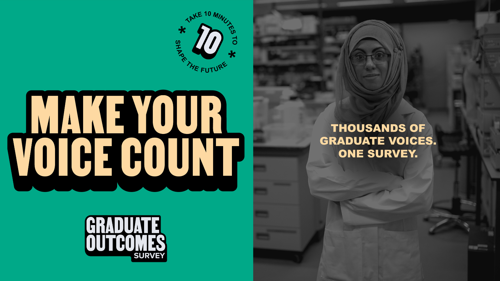 Graduate Outcomes make your voice count english